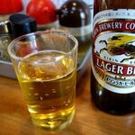 第一亭 - 「ビール」（キリンラガービール中瓶、550円）
