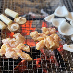 ろばたやき山ろく - ぼんじり（塩・タレ）