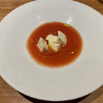 Aurochs - 吉田牧場のモッツァレラチーズとフルーツトマトのスープ