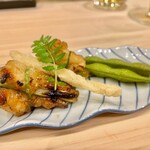 川田 - 2021.7.  九条葱の鱧巻き