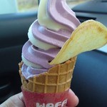 芋舗　芋屋金次郎 - この日、母のランチ後のデザートにミックスソフト