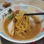 ハレノチ晴 - 2108_ハレノチ晴_鶏しぼりそば@800円_麺リフト！