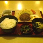 ジョイフル - 朝食はハンバーグ定食