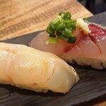 越乃商店 - 宇和島のお魚で握り寿司2貫