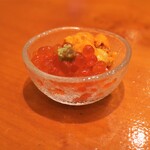 鮨 井上 - イクラとウニ