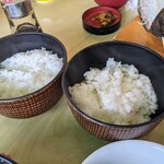 寺泊中央水産 まるなか - 息子達のおかわりご飯(後できがついたんですけど、無料なんですね…)