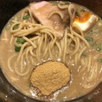 中華蕎麦 とみ田 - TOKYO-X純粋豚骨らぁめん＋味玉＋魚粉