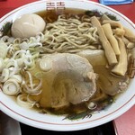ラーメン もっけだの - ランチセットの中華そばあっさり+味玉（スクラッチクーポン）