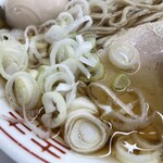 ラーメン もっけだの - ランチセットの中華そばあっさりのネギ