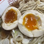 ラーメン もっけだの - ランチセットの中華そばあっさり+味玉（スクラッチクーポン）