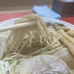 ラーメン もっけだの - ランチセットの中華そばあっさりの麺