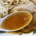 ラーメン もっけだの - ランチセットの中華そばあっさりのスープ