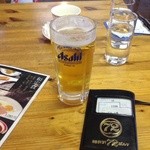 軽井沢72ゴルフ東コースレストラン - モーニング生ビール¥750→¥560