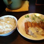 大黒龍 - セットのご飯チキン南蛮