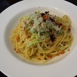 デイリー - 10月4日　じゃことキャベツのペペロンチーノ