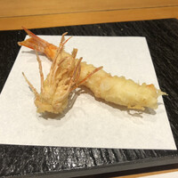天麩羅くろさわ - 車海老、頭