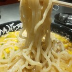 Raamen Kagetsu Arashi - 黄金の味噌ラーメン 麺リフト（2021年7月27日）