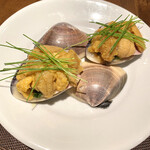 canade - ハマグリのバポーレ ウニと海苔