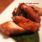 軍鶏十番 - 軍鶏もも肉くわ焼き・手羽スペアリブ風　780円