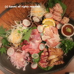 軍鶏十番 - 刺身盛り合わせ　1,680円