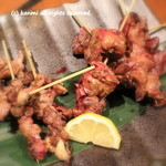 軍鶏十番 - 本日の希少部位（背肝・ハート・肝）980円