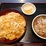 つる庵 - かつ丼セット(ミニおろしそば)