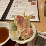 TOSA DINING おきゃく - 土佐の天ぷら盛り合わせ
