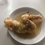 富士見うどん - 2021/08/14
      かけうどん 1.5玉 270円+50円
      いか下足 120円