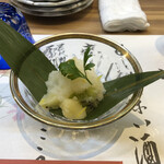 醍醐 - 大根おろし、キウイ、黄色キウイ、幸水、レモン皮の細切りが入った