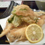 かもし家 淳吟 - サヨリの天ぷら