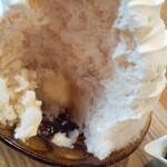 cafe くらがり - 中にはアイスとゼリーが