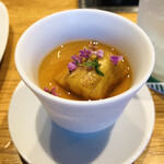 Rakuda - お通し　焼き茄子の茶碗蒸し