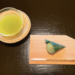 あさば - 緑茶と麩饅頭