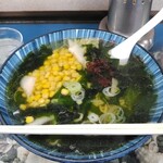 海草ラーメン - 料理写真:海草しおコーンラーメン(大盛)