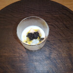 communico - 桃とじゃがいもの冷製スープのビシソワーズ