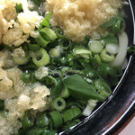 富士見うどん - 2021/08/14
      かけうどん 1.5玉 270円+50円
      いか下足 120円