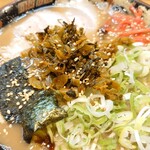 とんこつらぁ麺 松もと - とんこつラーメン:カスタマイズ後♪