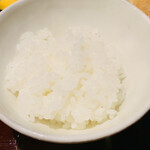 おみ乃 - ・新潟県南魚沼の笠原農園産コシヒカリの土鍋炊き2