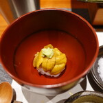 鮨匠 のむら - 赤雲丹(佐賀県唐津産)のマイクロ丼
