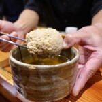 鮨匠 のむら - 海藤花(真蛸の真子)(鹿児島県開聞岳沖産)