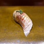 鮨匠 のむら - 白鯵(根付き真鯵)(鹿児島県開聞岳沖産)