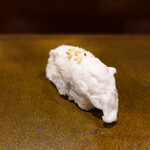 鮨匠 のむら - 蒸し太刀魚(鹿児島県開聞岳沖産、3.8kg)