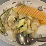 杏苑 - 成都コース@5,500円の「奶油双片（イカとホタテのミルク炒め）」