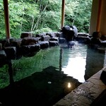 蔵王四季のホテル - 建物内部露天風呂