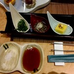 蔵王四季のホテル - 山形の珍味   とうもろこし豆腐  じゅん採香味酢がけ  丘ひじき塩昆布和え