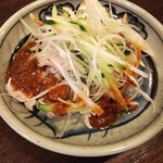 金町製麺 - 豚しゃぶ梅肉ソース