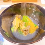 うを徳 - 黒鮑と鹿ケ谷南瓜