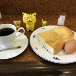 珈琲専科 フーケ - トーストモーニング400円（税込）