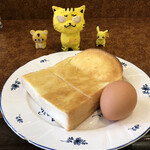 珈琲専科 フーケ - トースト＆茹で玉子付き
