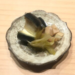 広典 - 水茄子　生姜　わさびの茎